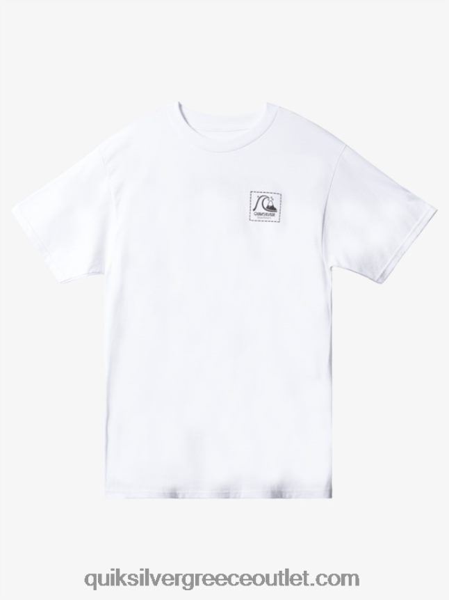 natas action now t-shirt Quiksilver άνδρες 66LP841658 άσπρο