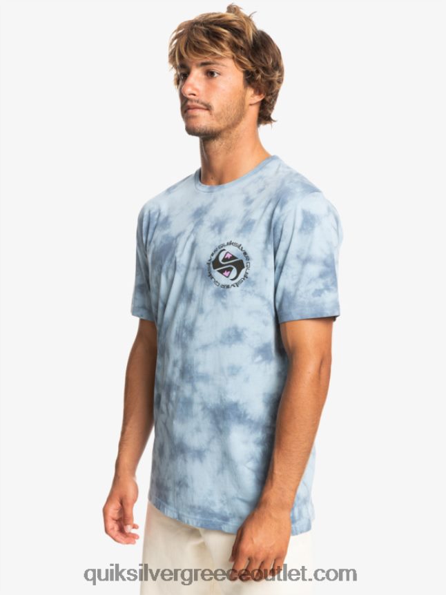omni κύκλο μπλουζάκι Quiksilver άνδρες 66LP841070 ουράνιο μπλε