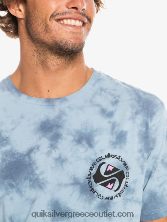 omni κύκλο μπλουζάκι Quiksilver άνδρες 66LP841070 ουράνιο μπλε