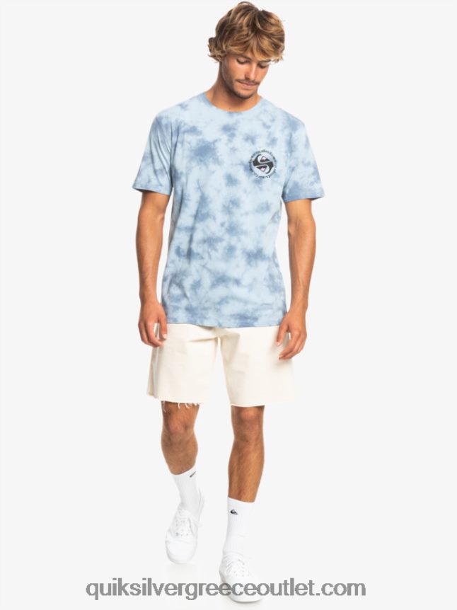 omni κύκλο μπλουζάκι Quiksilver άνδρες 66LP841070 ουράνιο μπλε