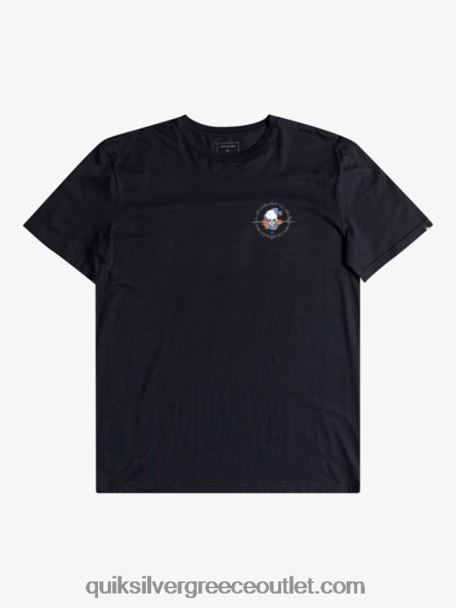 outta road - t-shirt Quiksilver άνδρες 66LP841818 μαύρος