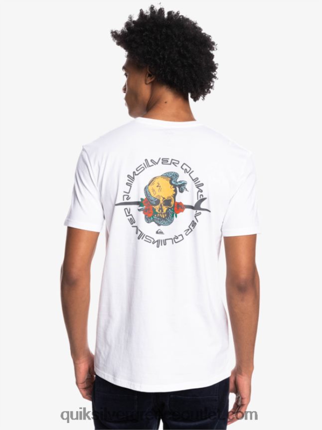 outta road - t-shirt Quiksilver άνδρες 66LP841819 άσπρο