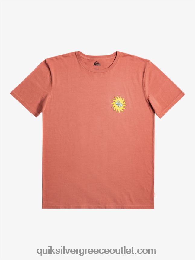 planet θετικό μπλουζάκι Quiksilver άνδρες 66LP841339 Μαρσάλα
