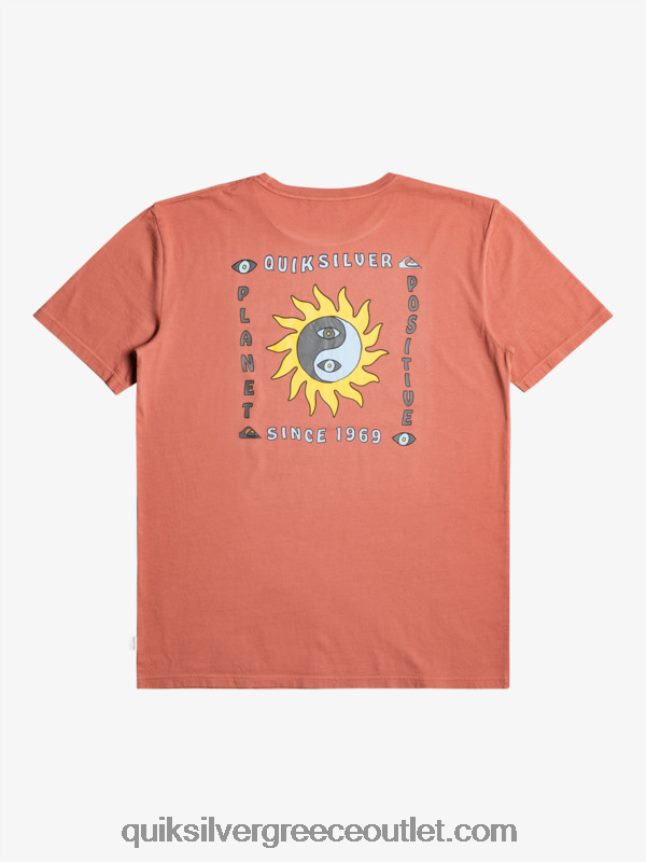 planet θετικό μπλουζάκι Quiksilver άνδρες 66LP841339 Μαρσάλα
