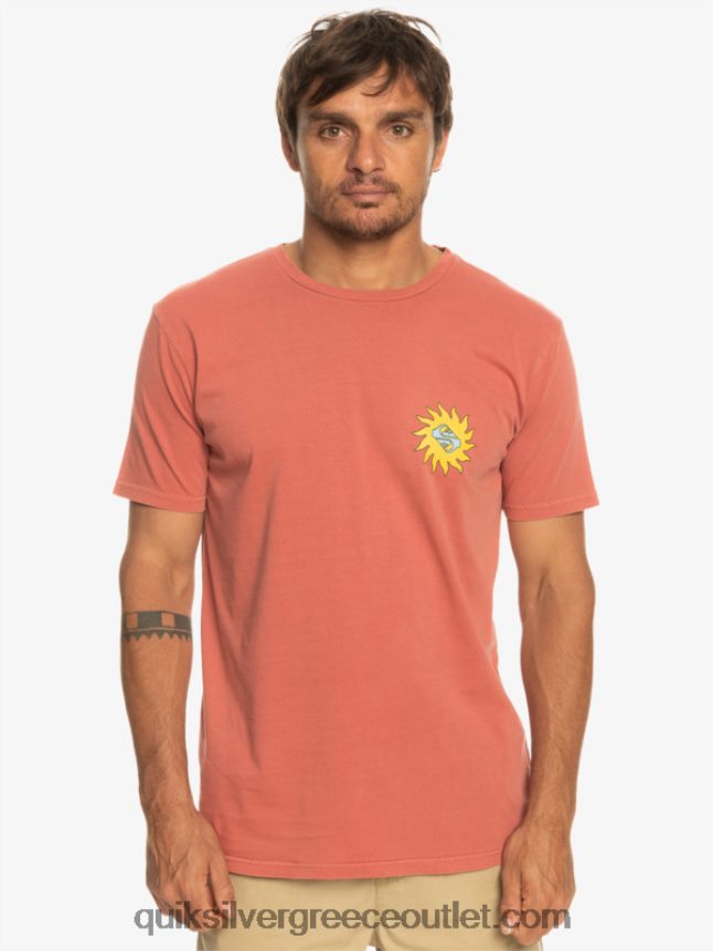 planet θετικό μπλουζάκι Quiksilver άνδρες 66LP841339 Μαρσάλα
