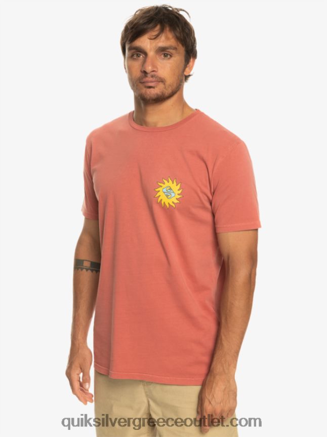 planet θετικό μπλουζάκι Quiksilver άνδρες 66LP841339 Μαρσάλα