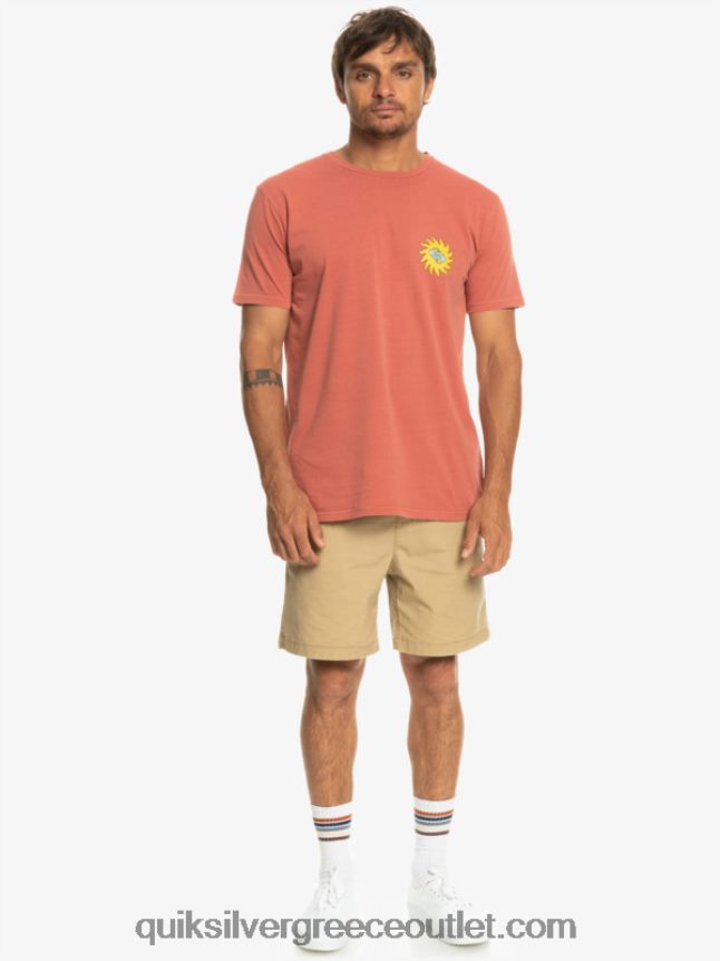planet θετικό μπλουζάκι Quiksilver άνδρες 66LP841339 Μαρσάλα