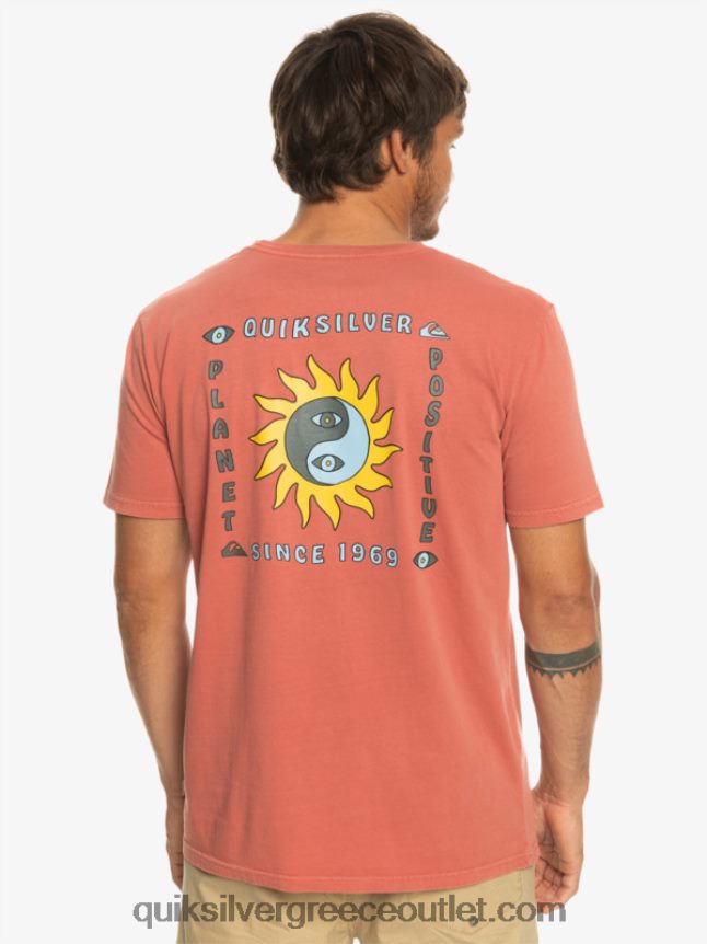 planet θετικό μπλουζάκι Quiksilver άνδρες 66LP841339 Μαρσάλα