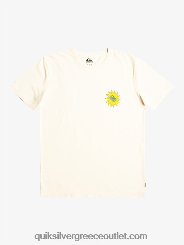 planet θετικό μπλουζάκι Quiksilver άνδρες 66LP841340 σημύδα
