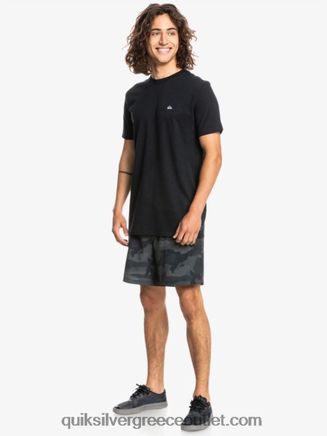 μπλουζάκι proform Quiksilver άνδρες 66LP841569 μαύρος