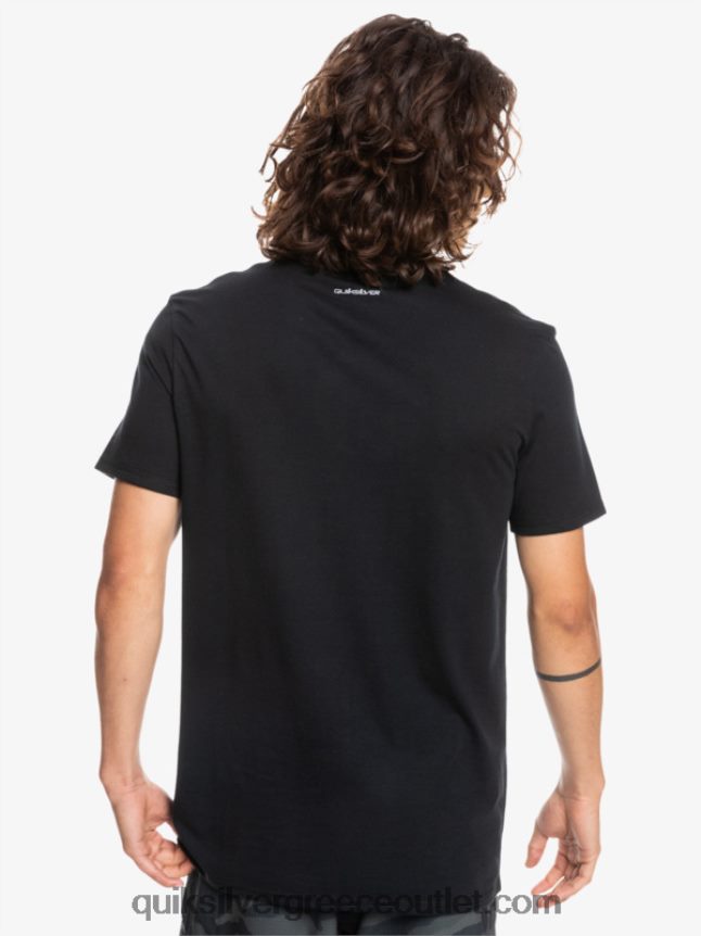 μπλουζάκι proform Quiksilver άνδρες 66LP841569 μαύρος