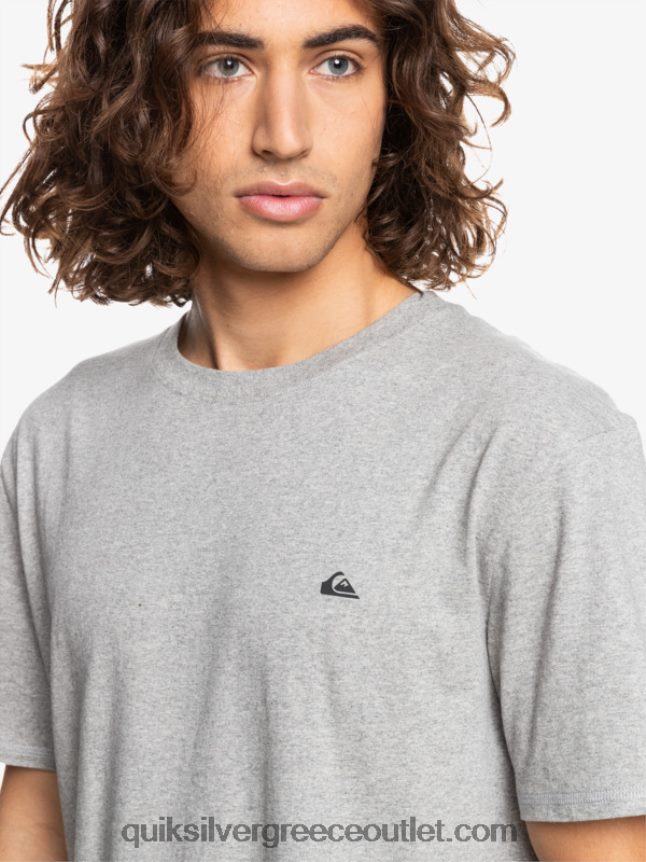 μπλουζάκι proform Quiksilver άνδρες 66LP841570 ανοιχτό γκρι ρείκι