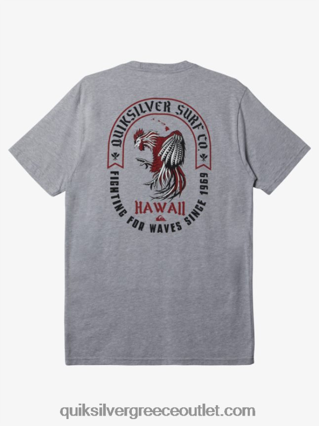 royal t-shirt με κόκορα της Χαβάης Quiksilver άνδρες 66LP84673 αθλητικό ρείκι