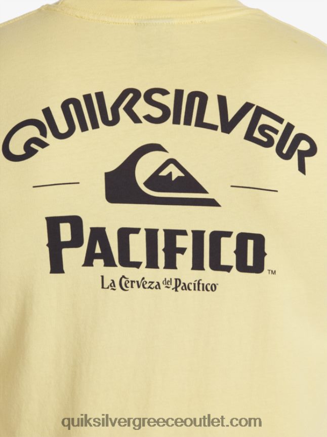 ίσιο shooter μακρυμάνικο μπλουζάκι Quiksilver x Pacifico άνδρες 66LP845 χρυσός