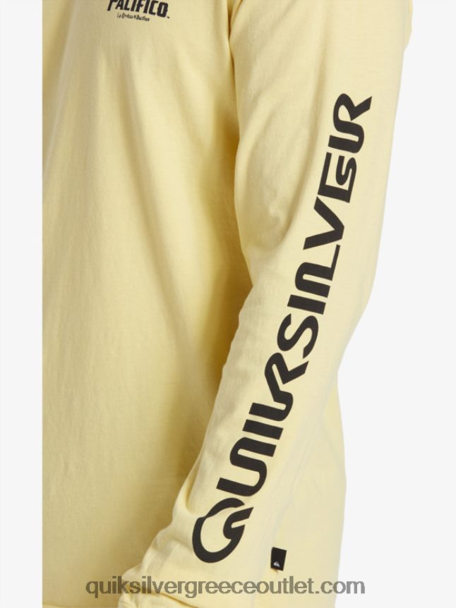 ίσιο shooter μακρυμάνικο μπλουζάκι Quiksilver x Pacifico άνδρες 66LP845 χρυσός