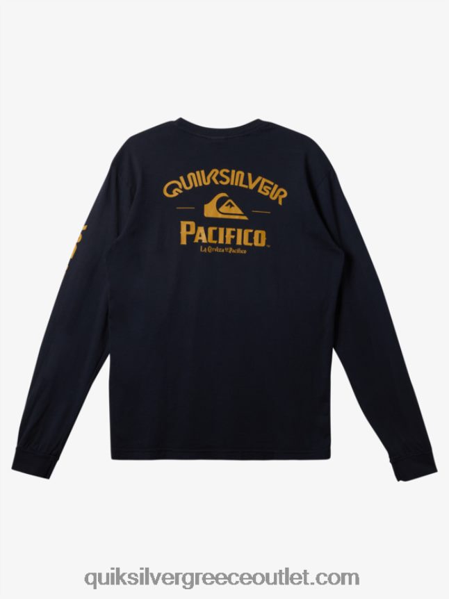 ίσιο shooter μακρυμάνικο μπλουζάκι Quiksilver x Pacifico άνδρες 66LP846 ναυτικό μπλέιζερ