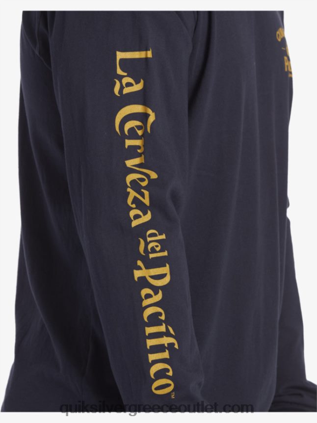ίσιο shooter μακρυμάνικο μπλουζάκι Quiksilver x Pacifico άνδρες 66LP846 ναυτικό μπλέιζερ