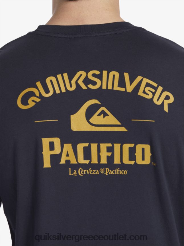 ίσιο shooter μακρυμάνικο μπλουζάκι Quiksilver x Pacifico άνδρες 66LP846 ναυτικό μπλέιζερ