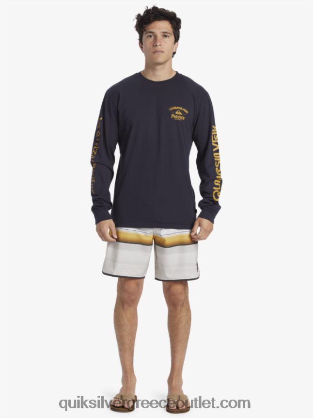 ίσιο shooter μακρυμάνικο μπλουζάκι Quiksilver x Pacifico άνδρες 66LP846 ναυτικό μπλέιζερ