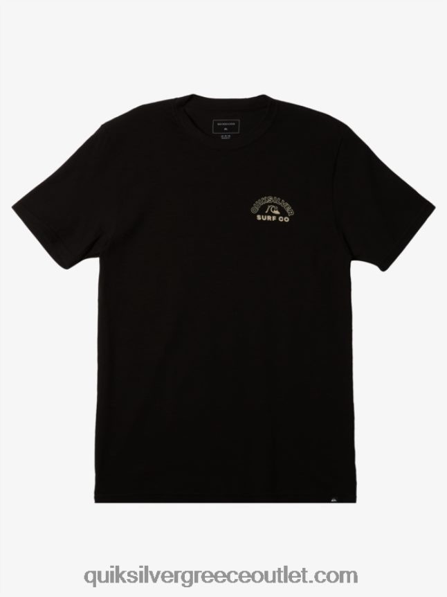 διαχρονικό spin t-shirt Quiksilver άνδρες 66LP84106 μαύρος