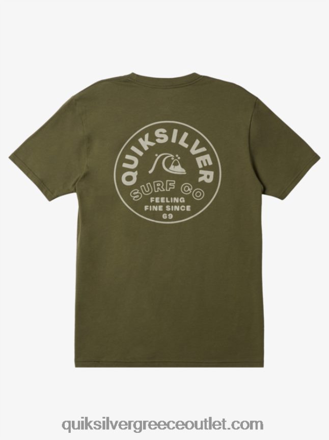διαχρονικό spin t-shirt Quiksilver άνδρες 66LP84107 τετράφυλλο τριφύλλι