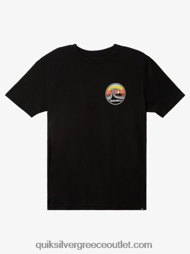 t-shirt στο λιμάνι Quiksilver άνδρες 66LP841511 μαύρος