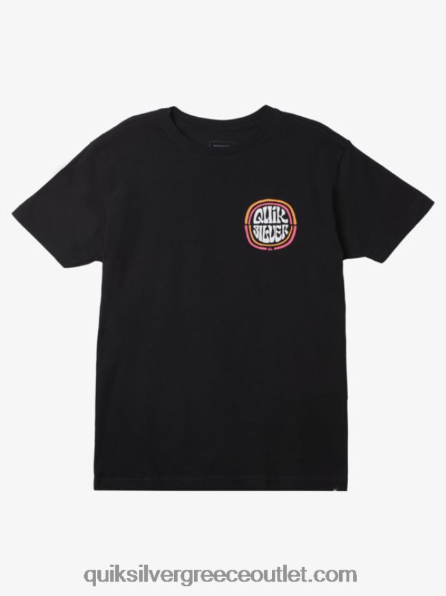 t-shirt ψηλό χιλιόμετρο Quiksilver άνδρες 66LP841641 μαύρος