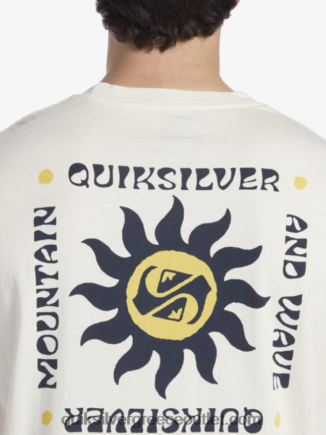 t-shirt με τελετουργίες ηλιοβασιλέματος Quiksilver άνδρες 66LP84391 σημύδα