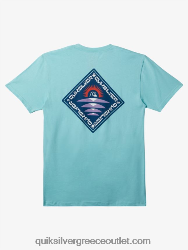 t-shirt clearview Quiksilver άνδρες 66LP84393 μπλε άγγελος