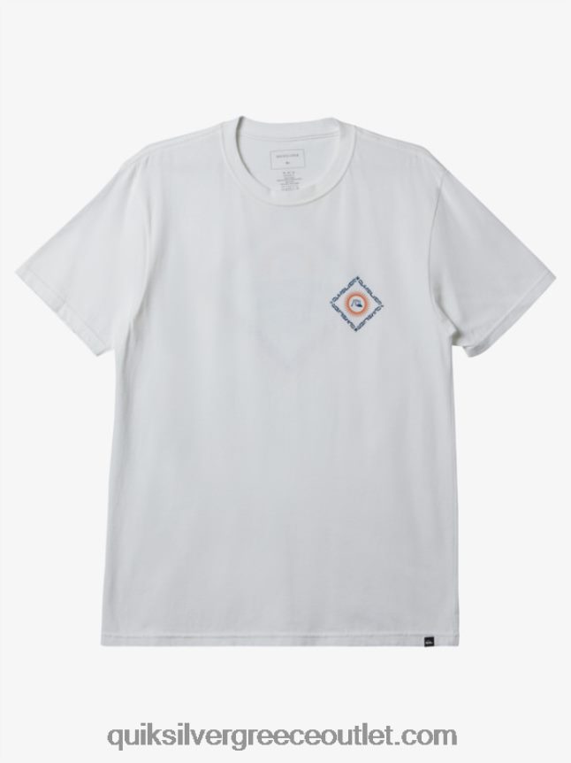 t-shirt clearview Quiksilver άνδρες 66LP84394 άσπρο
