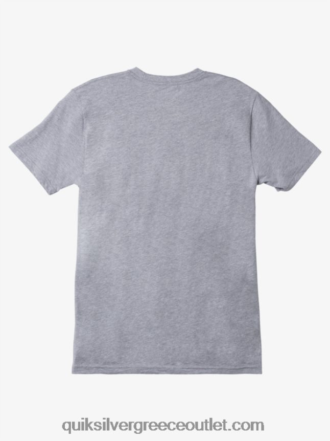 t-shirt με λογότυπο comp Quiksilver άνδρες 66LP84191 αθλητικό ρείκι