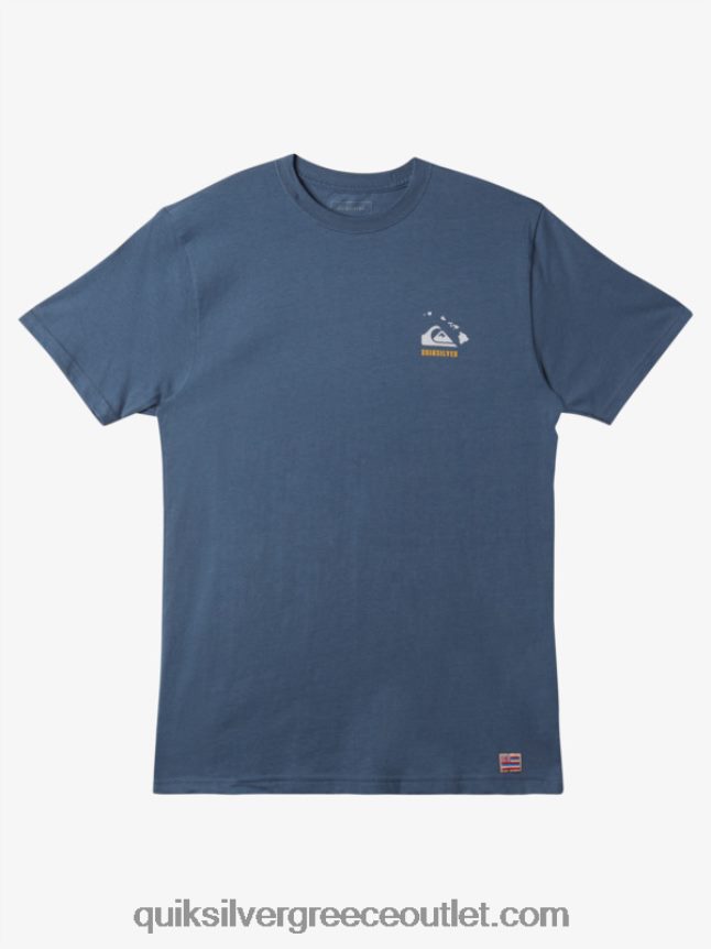 t-shirt survivor της Χαβάης Quiksilver άνδρες 66LP84118 θάλασσα του Βέρινγκ