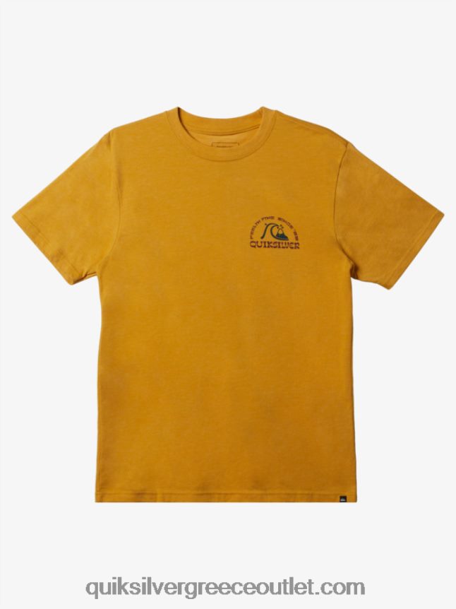 νέο μπλουζάκι take mod Quiksilver άνδρες 66LP841073 λαμπερό χρυσό ρείκι