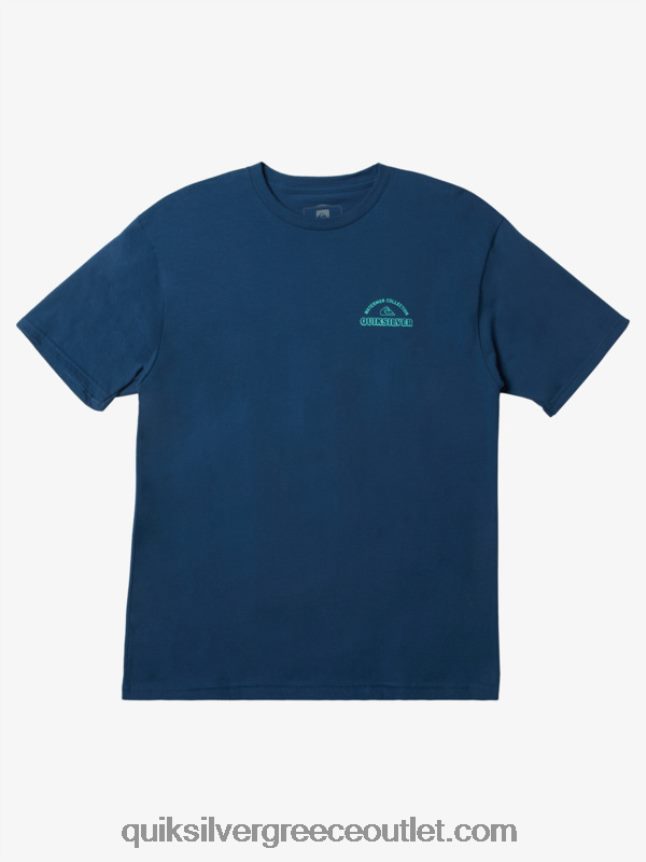 μπλουζάκι με πτερύγια waterman Quiksilver άνδρες 66LP841046 σημαία μπλε