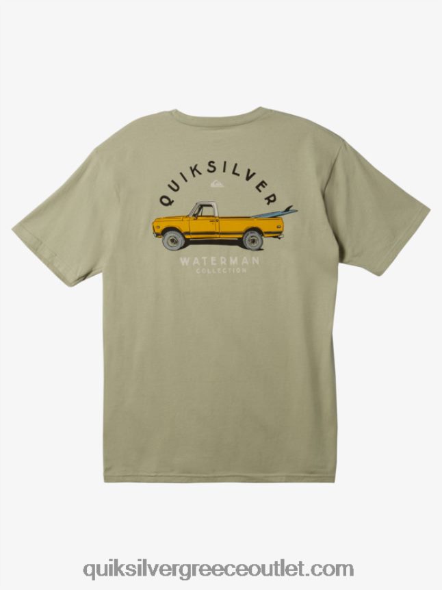 μπλουζάκι δεμένο με φάρους waterman Quiksilver άνδρες 66LP841344 τσάι