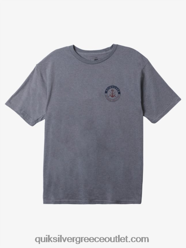 μπλουζάκι waterman ανέμελες συνεδρίες Quiksilver άνδρες 66LP841483 μέτρια γκρίζα ρείκι