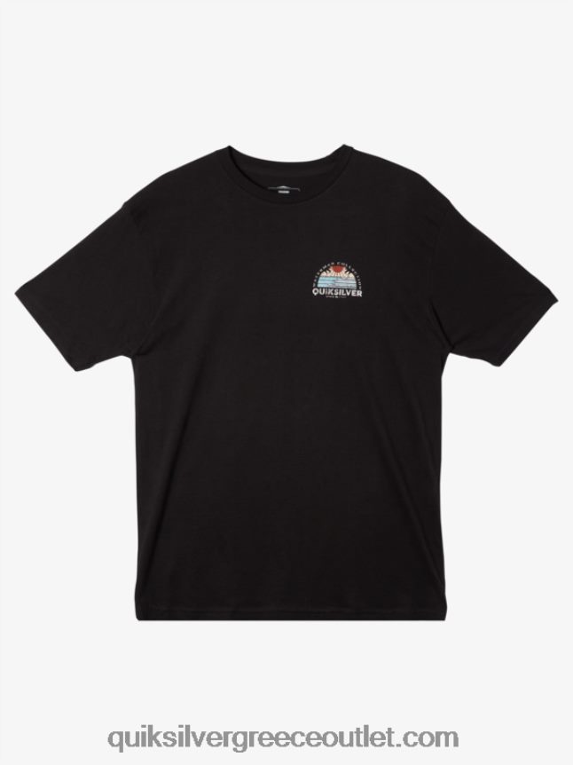 μπλουζάκι με θέα waterman Quiksilver άνδρες 66LP8439 μαύρος