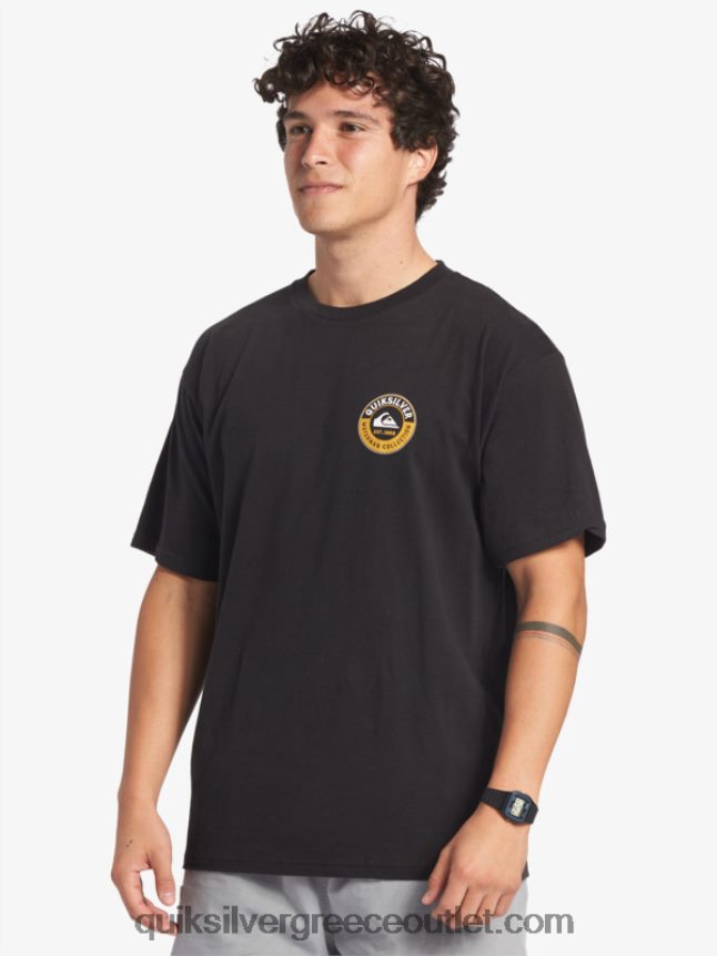 μπλουζάκι θαλάσσιου καρχαρία waterman Quiksilver άνδρες 66LP8440 μαύρος