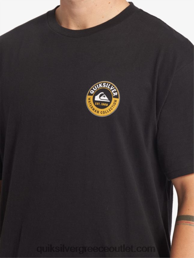 μπλουζάκι θαλάσσιου καρχαρία waterman Quiksilver άνδρες 66LP8440 μαύρος