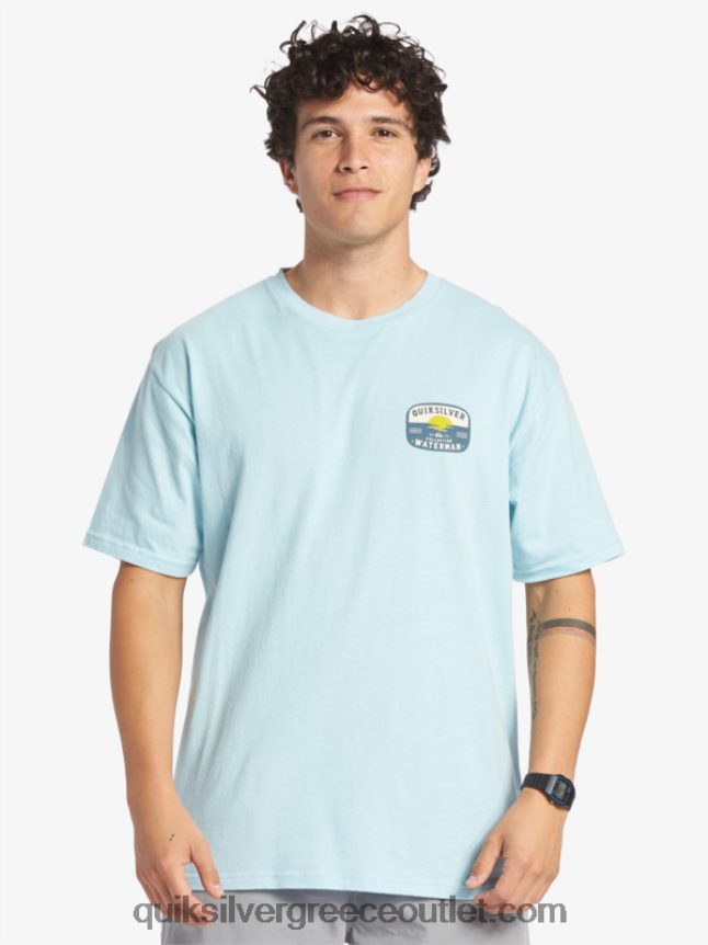 μπλουζάκι με λάμπα λάβας waterman Quiksilver άνδρες 66LP84554 υδάτινος