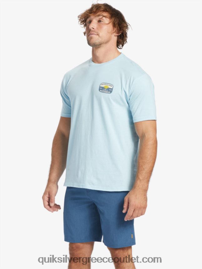 μπλουζάκι με λάμπα λάβας waterman Quiksilver άνδρες 66LP84554 υδάτινος