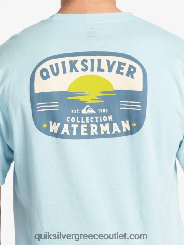 μπλουζάκι με λάμπα λάβας waterman Quiksilver άνδρες 66LP84554 υδάτινος