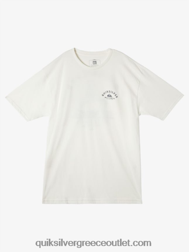 waterman με κατεύθυνση προς τα έξω μπλουζάκι Quiksilver άνδρες 66LP8460 Χιονάτη