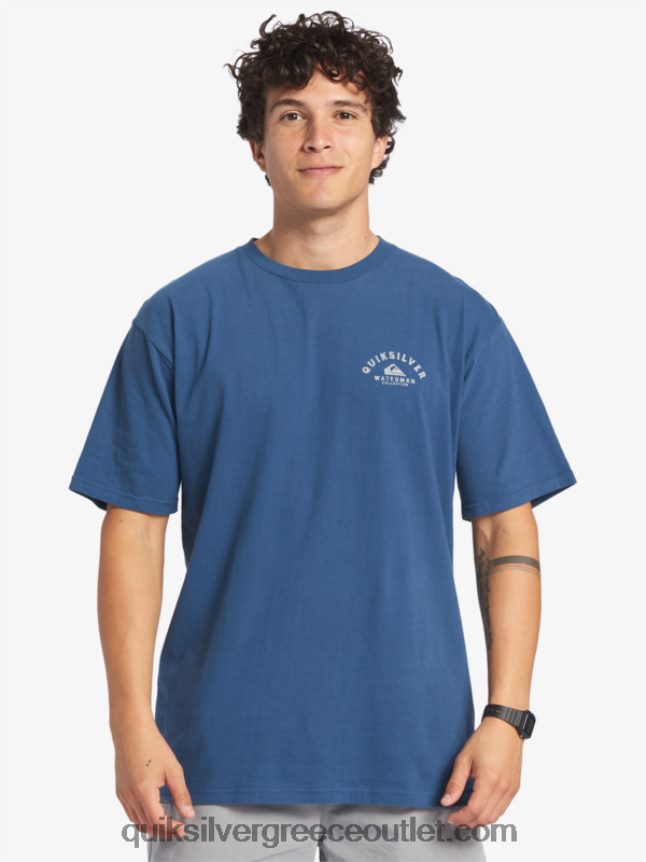 waterman με κατεύθυνση προς τα έξω μπλουζάκι Quiksilver άνδρες 66LP8461 σημαία μπλε