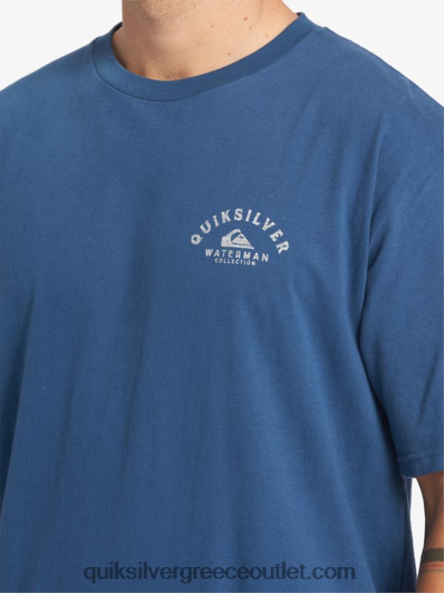 waterman με κατεύθυνση προς τα έξω μπλουζάκι Quiksilver άνδρες 66LP8461 σημαία μπλε