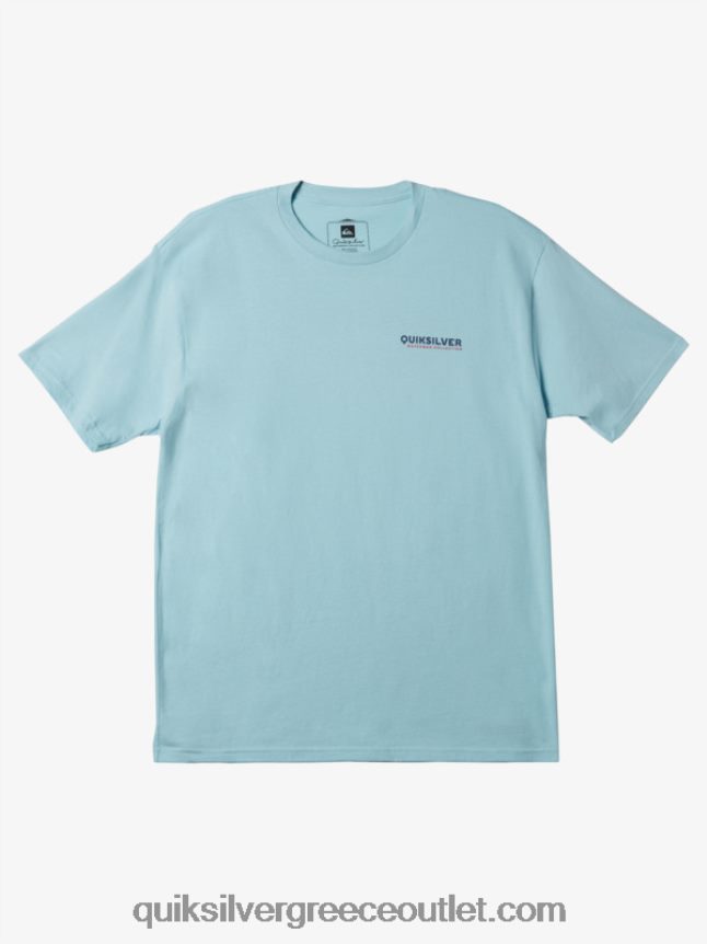 μπλουζάκι waterman choppy seas Quiksilver άνδρες 66LP841345 υδάτινος