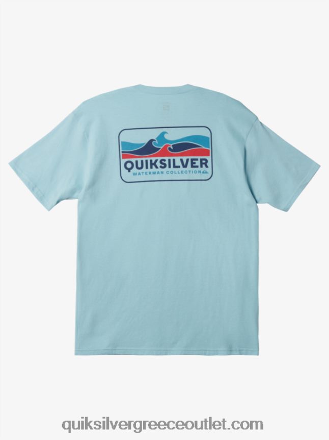 μπλουζάκι waterman choppy seas Quiksilver άνδρες 66LP841345 υδάτινος