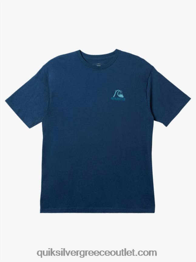 waterman πάρε jiggy t-shirt Quiksilver άνδρες 66LP84947 σημαία μπλε