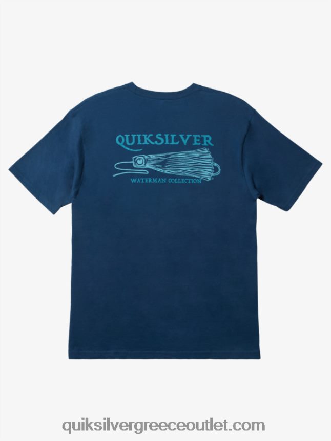 waterman πάρε jiggy t-shirt Quiksilver άνδρες 66LP84947 σημαία μπλε