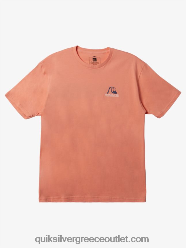 waterman πάρε jiggy t-shirt Quiksilver άνδρες 66LP84948 ροδακινί ροζ